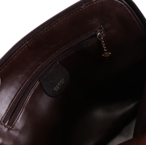 Gucci Small Bamboo Domed Handbag in Brown Leather - Picture 3 of 6